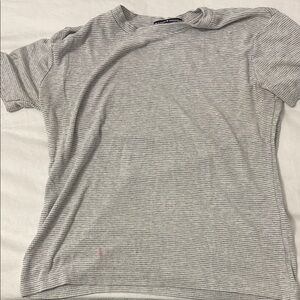 Brandy Melville Gray Striped Top
